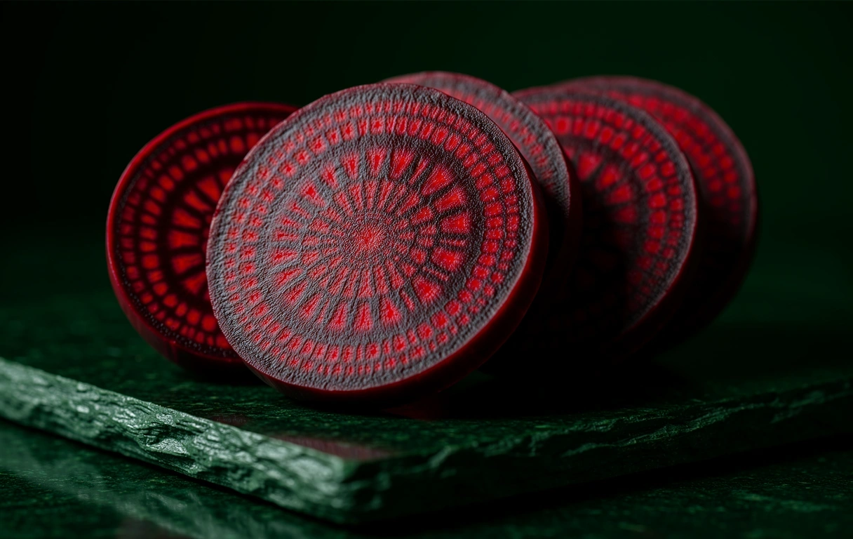 Botanische Präzision - Rote Bete Detail